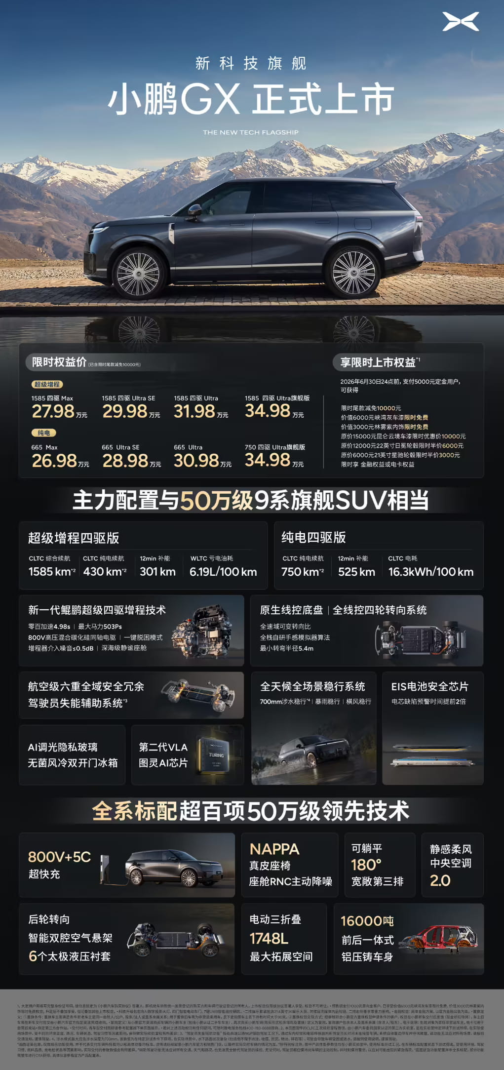 27.98万起正式上市!小鹏GX旗舰SUV登场 双动力+航空级全域安全
